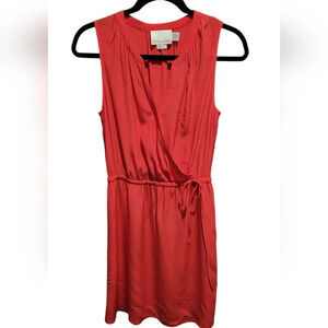 Cynthia Rowley 100% silk coral dress
